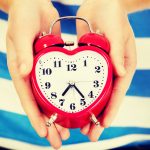 alarm clock in the shape of a heart